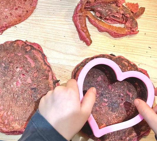 Banana Beet Pancakes