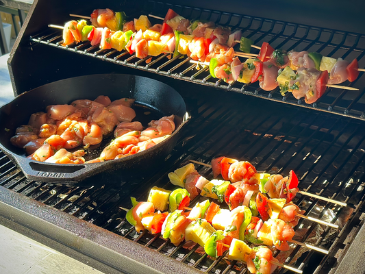 Pineapple Chicken Kabobs & Corn on the Cob