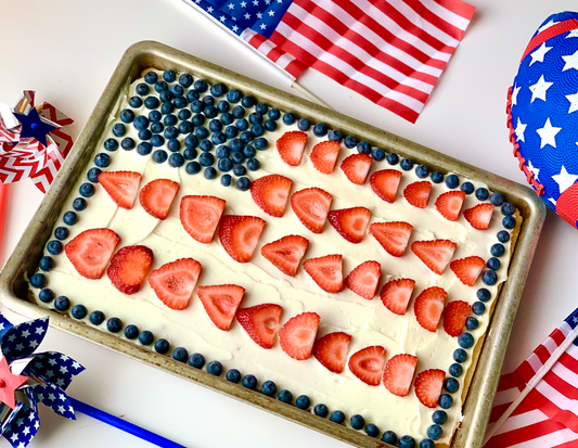 Fourth of July Fruit Pizza