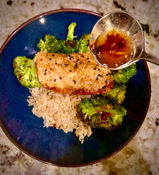 Teriyaki Salmon Bake