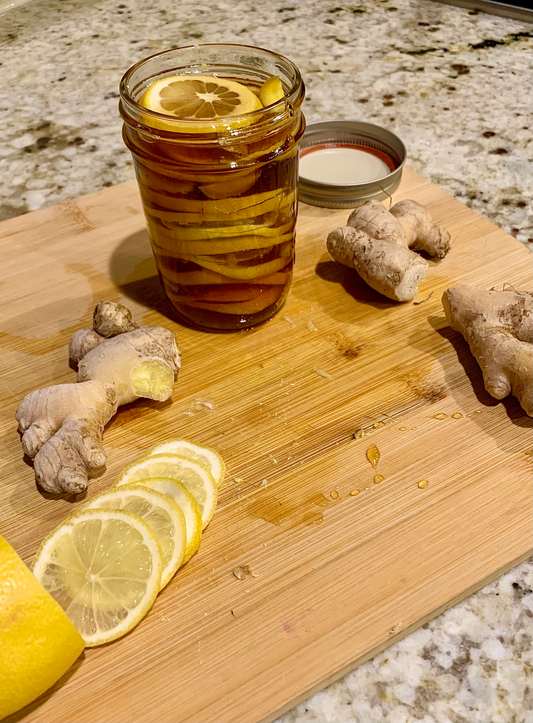 Lemon Ginger Infused Honey