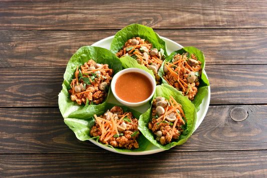 Lettuce wraps with ground chicken