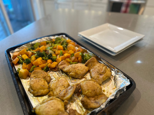One-Pan Curried Chicken and Roasted Vegetables