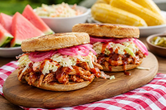 Easy Slow Cooker BBQ Chicken Sandwiches the Whole Family Will Love