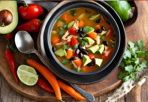 Mexican Chicken and Vegetable Soup